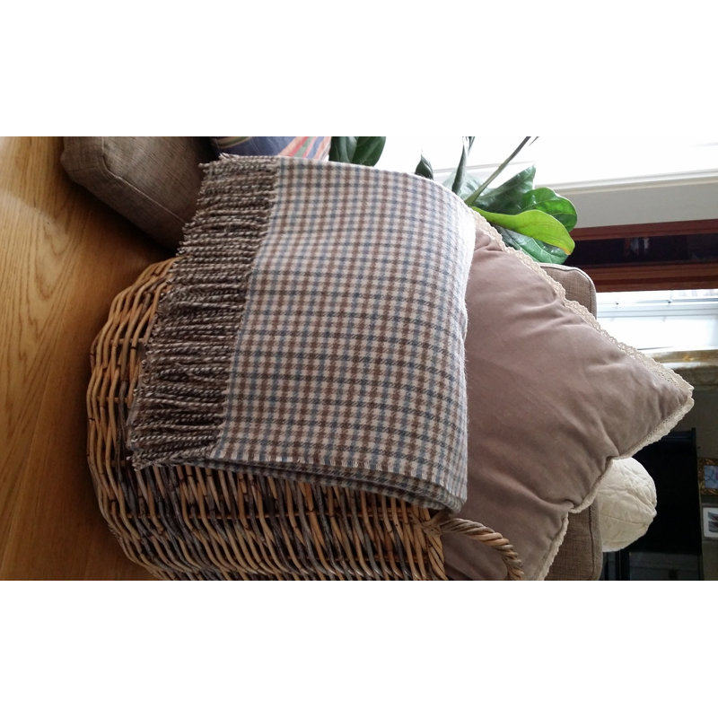 Dalton Throw Blanket, Brown/Green/Blue