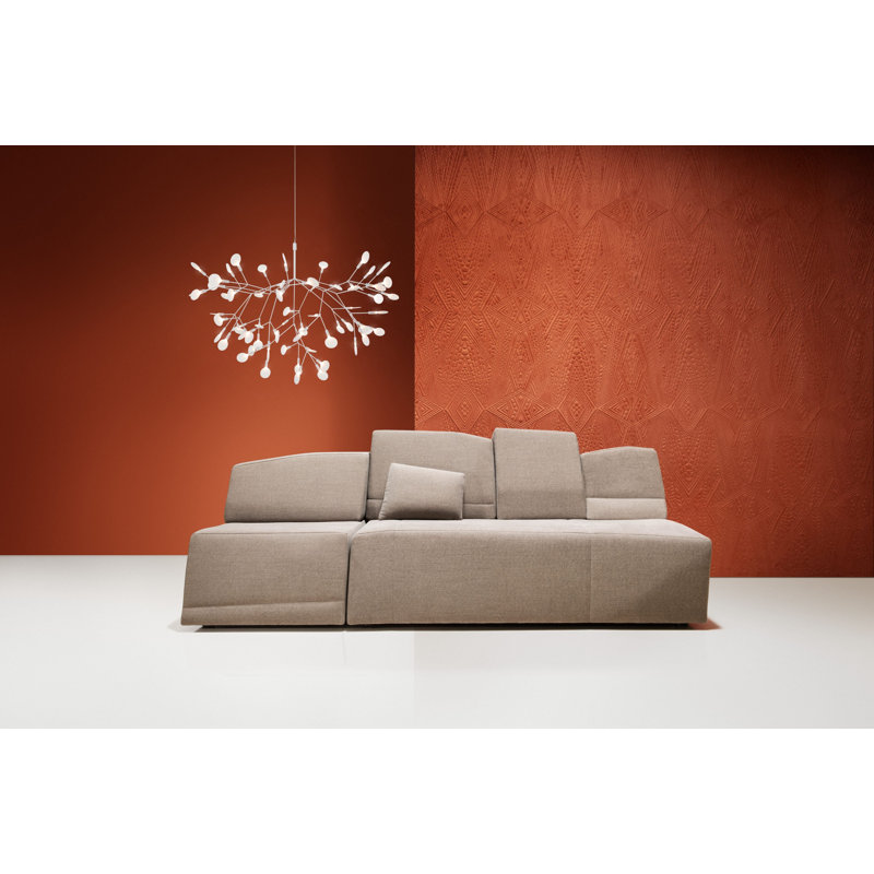 Heracleum III LED Chandelier, 393.7", White, 25.6" H x 38.6" W x 38.6" D