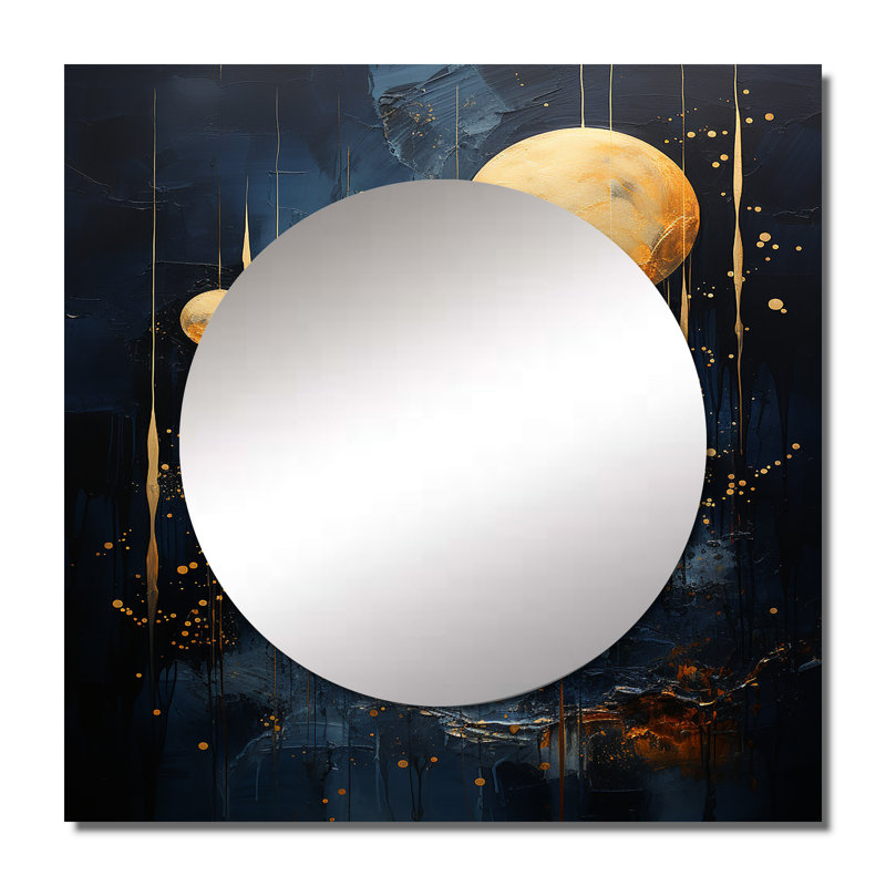 Miroir mural de salon carré Jaton, 36 po x 36 po