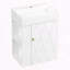 Meuble-lavabo moderne de 20 pouces avec lavabo en céramique et porte à motif de losanges-1263406038