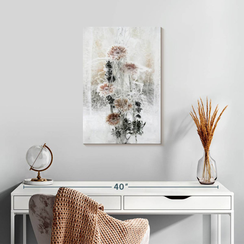 Harnek fleurs d'hiver, H 24 po x l 16 po