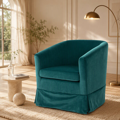 Fauteuil d'appoint pivotant l 27,36 po