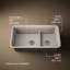 Cairn Smart Divide 33-1/2" Undermount Kitchen Sink-1067917679