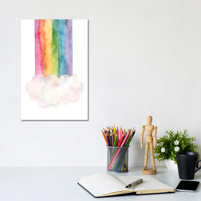 Rainbow by Stephanie Corfee - Wrapped Canvas Painting, 20.32 cm H x 30.48 cm W