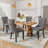 High-end Tufted Velvet Upholstered Nailhead Dining Chair-1240169722-1240169696