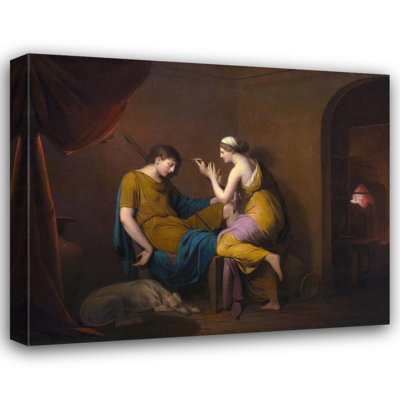 "The Corinthian Maid" by  Joseph Wright Of Derby - Gallery Wrap Canvas Wall Art