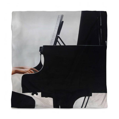 Melody White Musical Bedroom Duvet Cover - Home Decor
