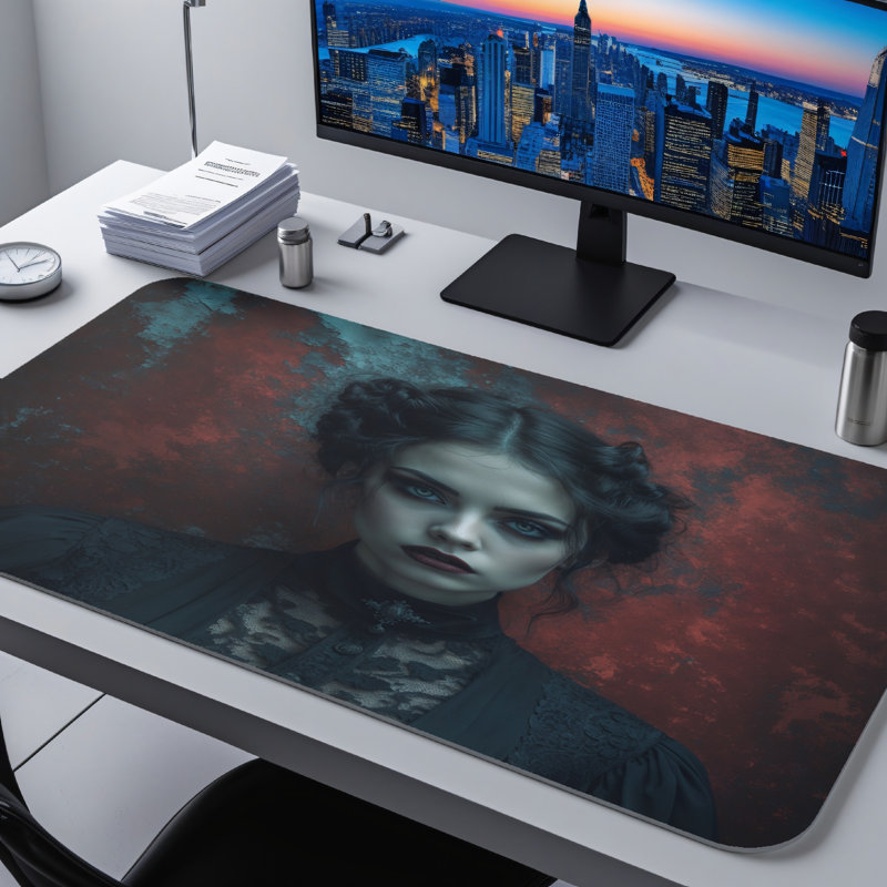 Polyester Desk Pad, 14.4x12.1