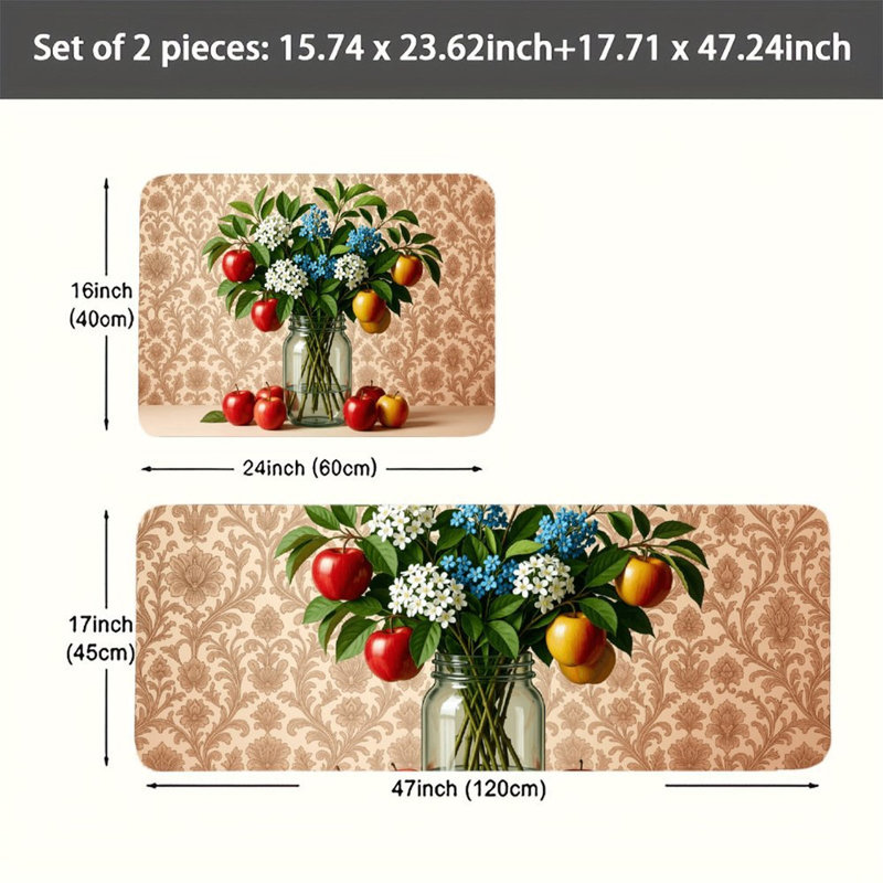 Ensemble de tapis de sol en flanelle 2 pièces
