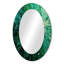 Emerald Euphoria II - miroir décoratif paysager, miroir mural vert, impression d'art en métal-121544139-121544143