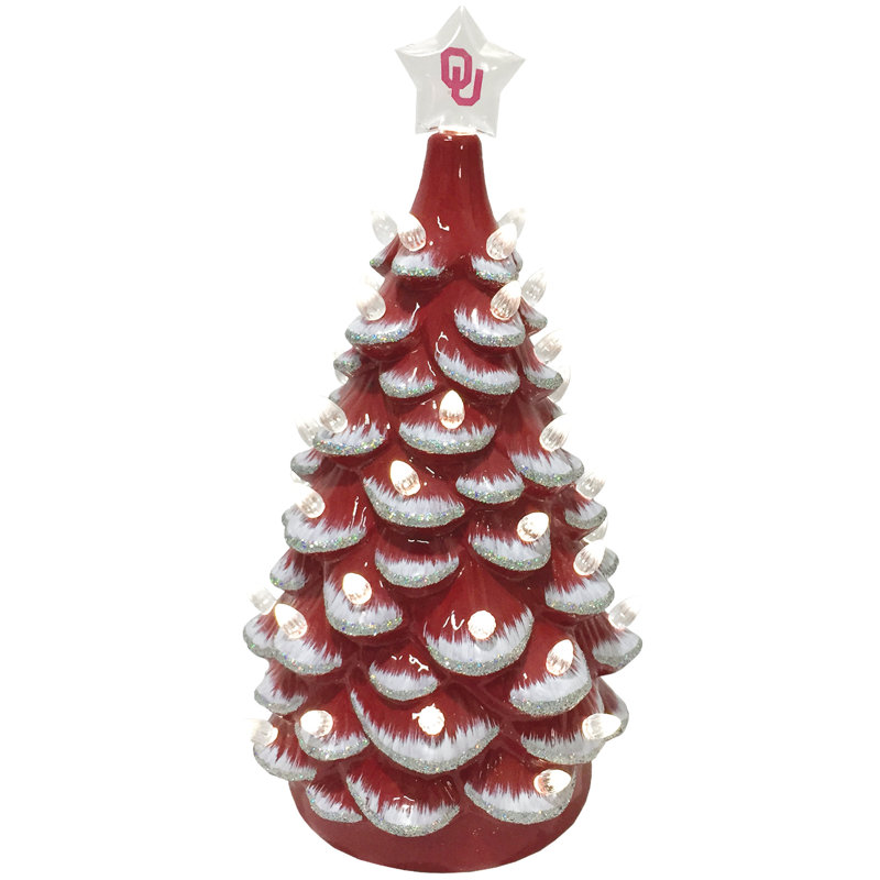 Arbre en céramique NCAA College Spirit, Oklahoma Sooners