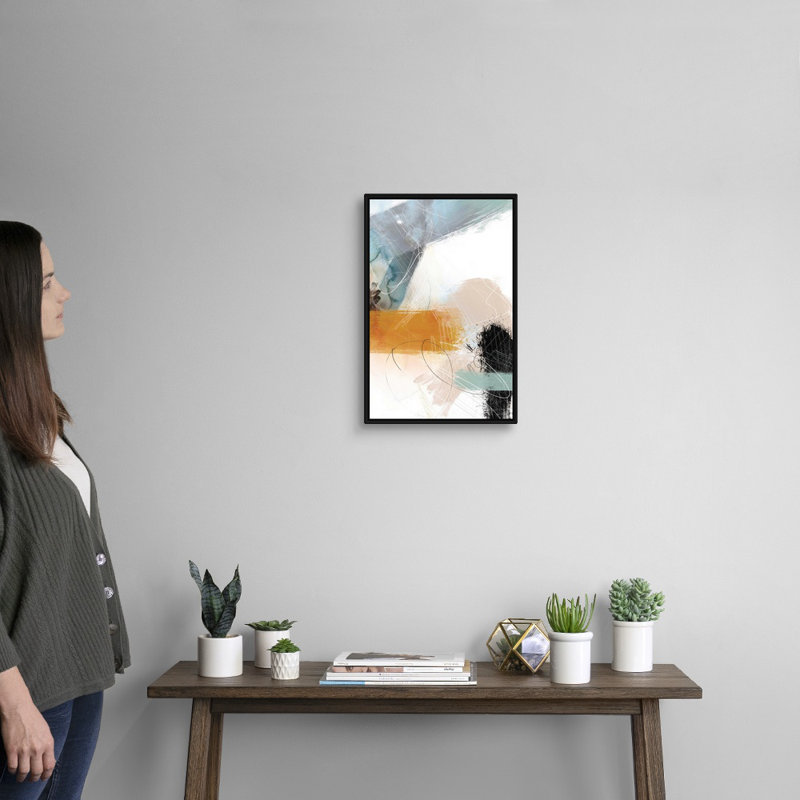 Reproduction d’art sur toile, "blush no. 2" par Louis Duncan-he, H 20 po x l 14 po x P 1,75 po, Toile avec cadre noir