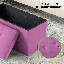 Banc de rangement rembourré en similicuir Echavarria-1125023848