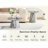 Textured Medium Density Fiberboard Circular Coffee Table