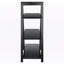 Étagère en bois massif Stradford au fini noir, H 38,39 po x l 30,12 po x P 15,28 po