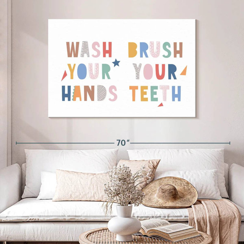 «Nursery Wash and Brush», reproduction sur toile, H 32 po x l 48 po x P 1,25 po