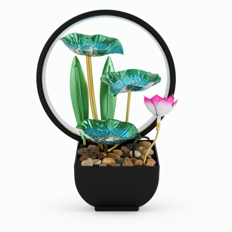 Indoor Table Top Fountain with Lights