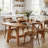 63-Inch Solid Wood Dining Table, Farmhouse Rectangular Kitchen Dinner Table For 4-6 People