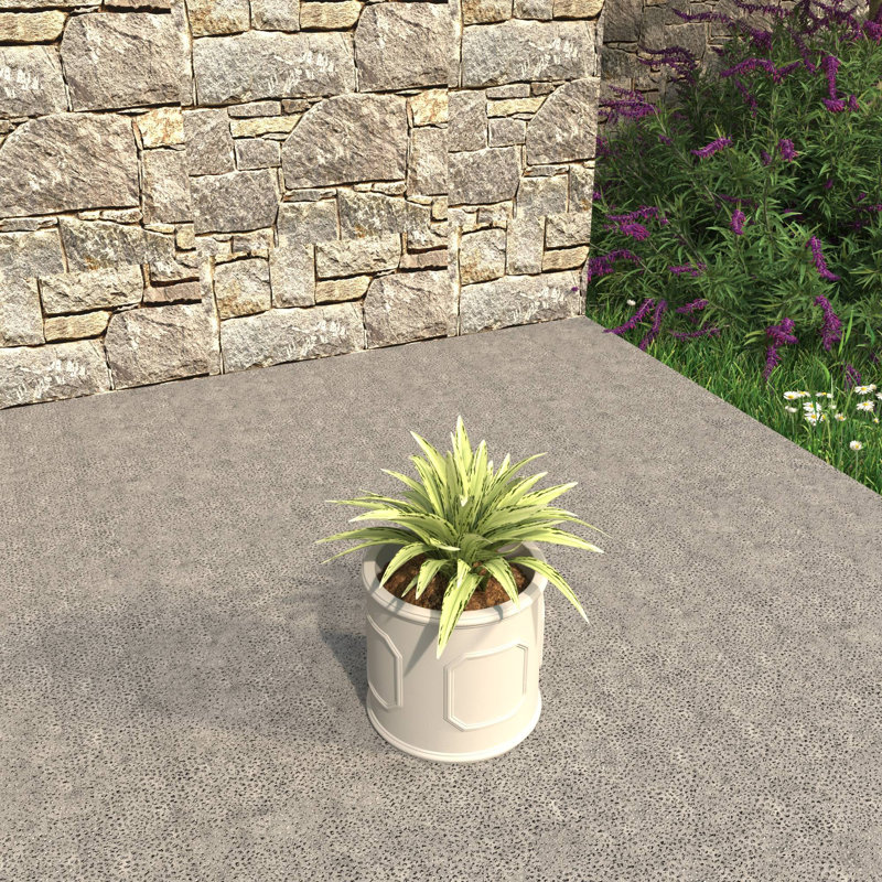 Pot à fleurs Tarneshia, Blanc, H 10,6 po x l 10,6 po x P 10,6 po