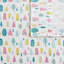Drap simple en flanelle de coton TG avec arbres des Fêtes blancs, adapté pour un matelas de 12 po, comprend une housse plate et une taie d'oreiller à 100%
