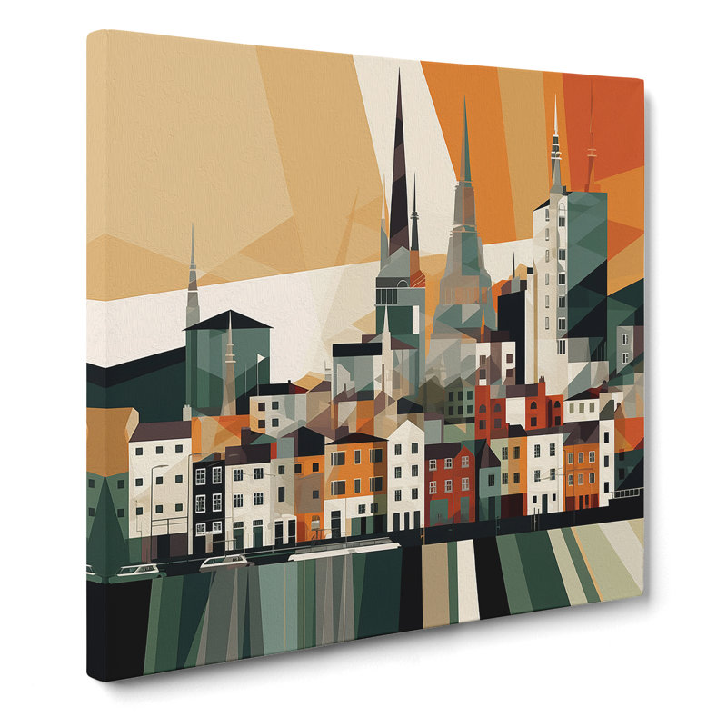 City Of Cork Constructivism No.1 - Print, 35cm H x 35cm W x 3cm D