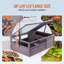 Maison de tortue en bois 2 pièces pour l'intérieur et l'extérieur