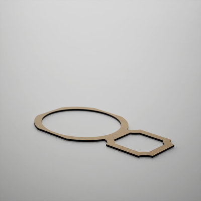 Petits panneaux muraux décoratifs en bois Hemingway, petit, l 18 1/2 po x H 11 3/8 po x T 3/8 po, chêne blanc