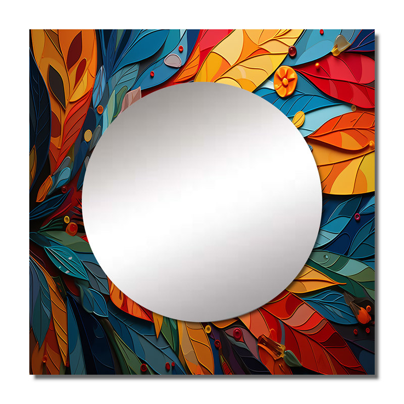 Miroir mural de salon Xhevit, 23 po x 23 po