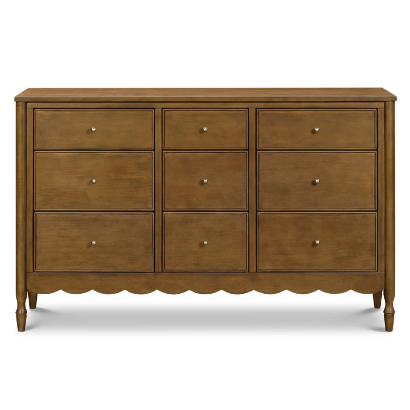 Ambrosia 9-Drawer Assembled Dresser, Natural Walnut