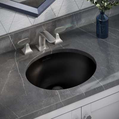 Lavabo de salle de bain encastré en céramique 16,5 po Plaisir