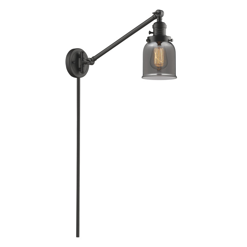 Bras pivotant à 1 lumière réglable à intensité variable Lavallée, Bronze huilé, Ampoule DEL rétro de 3,5 watts