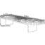 Banc rembourré en similicuir Nordic Light Luxury-101616054