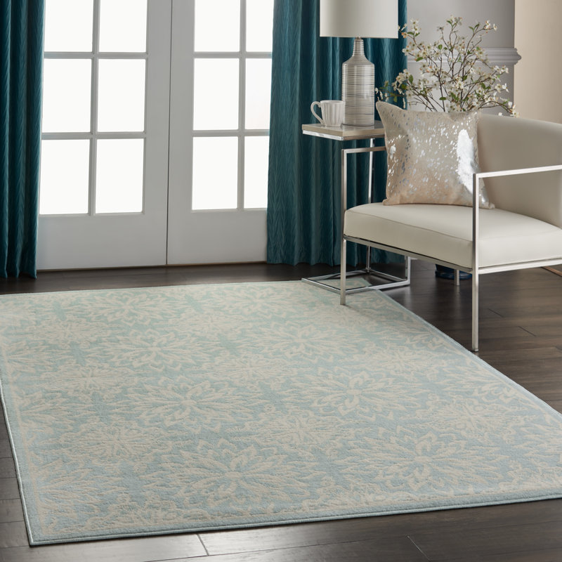 Floral Area Rug, Rectangle 122 x 183cm