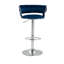 Andraya Swivel Upholstered Adjustable Height Bar Stool with Iron Frame-962366004