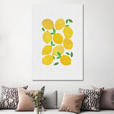 Lemon Crowd by Orara Studio - Wrapped Canvas Print