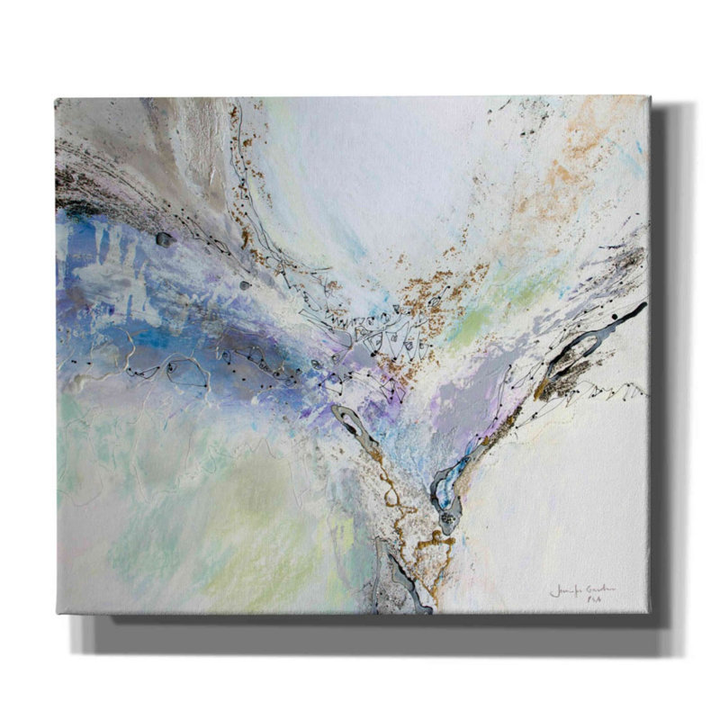 «Seafoam Neutral 4» par Jennifer Gardner, art mural sur toile, H 26 po x l 30 po x P 1,5 po