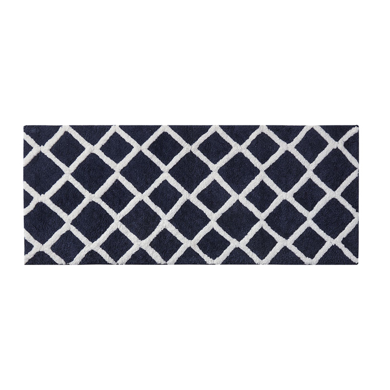 Reversible High Pile Tufted Microfiber Bath Rug, Runner 2' x 5'