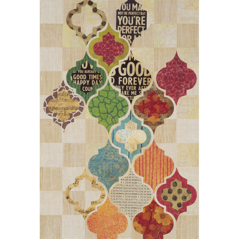 Moroccan Mod I - Wrapped Canvas Print, 76cm H x 51cm W