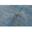 Tapis unique en viscose noué à la main bleu de 8 pi 4 po x 9 pi 10 po Gamari
