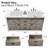 Chimira 2-Drawer 2-Door Manufactured Wood Double Sink Bathroom Vanity-101339864-129439377