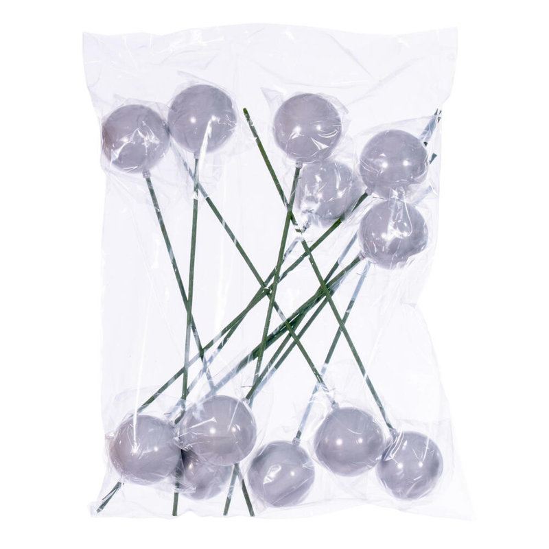 Ensemble de 12 boules de Noël Chistmas, Argent