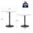 36" Round Bar Table, Height Adjustable Bistro Pub Table, Modern Cocktail Table with Pedestal Base-128839606-91376000