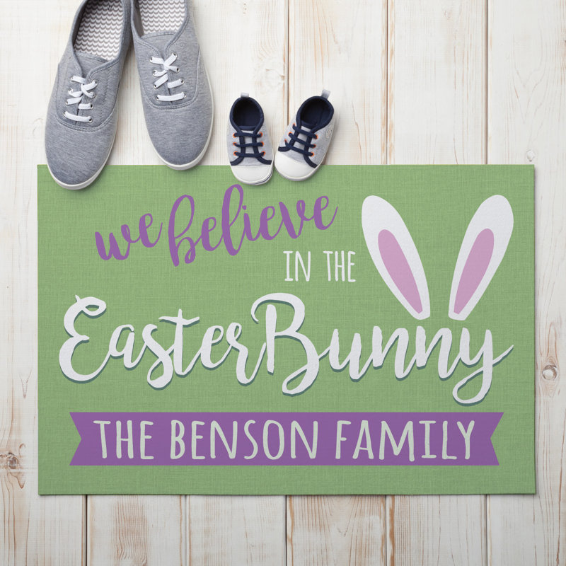 Matthes Non-Slip Easter Outdoor Doormat, Yes