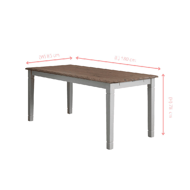 8 -Person Pine Solid Wood Dining Set