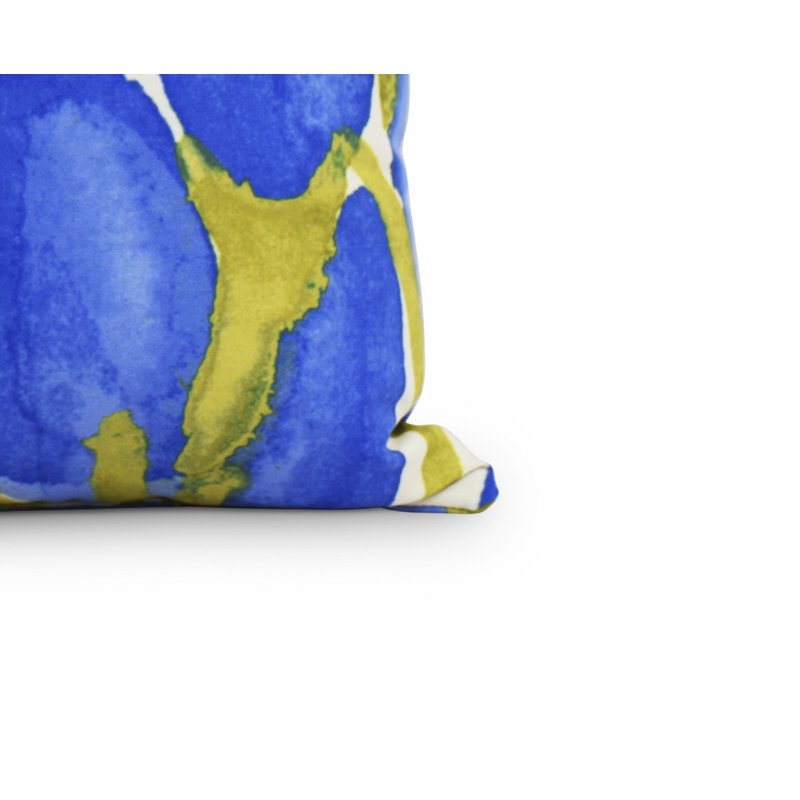 Sunset Tulip Square Pillow Cover & Insert, 16" x 16", Blue, Outdoor