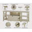 Crédence de rangement l 59,5 po Schaper