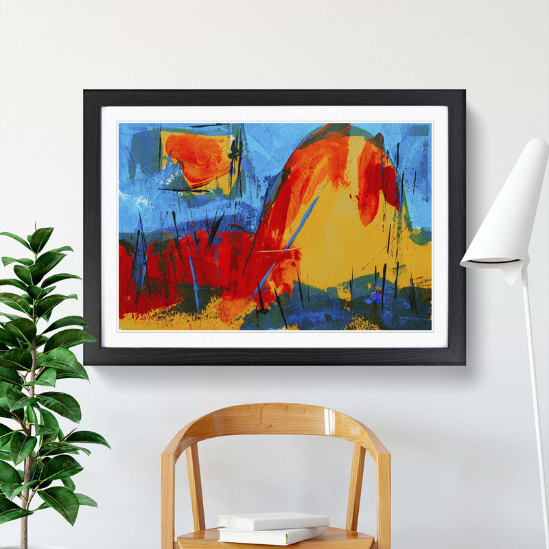 Abstract Vol.40 by S.Johnson - Framed Print, 27cm H x 36cm W x 2cm D, Black Framed