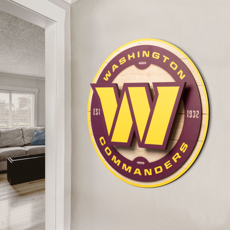 NFL Washington Commanders 3DX Circle Wall Art