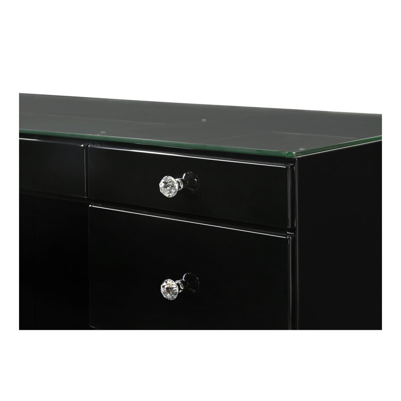 Meuble-lavabo 1 pièce 1 pièce Glam, Noir
