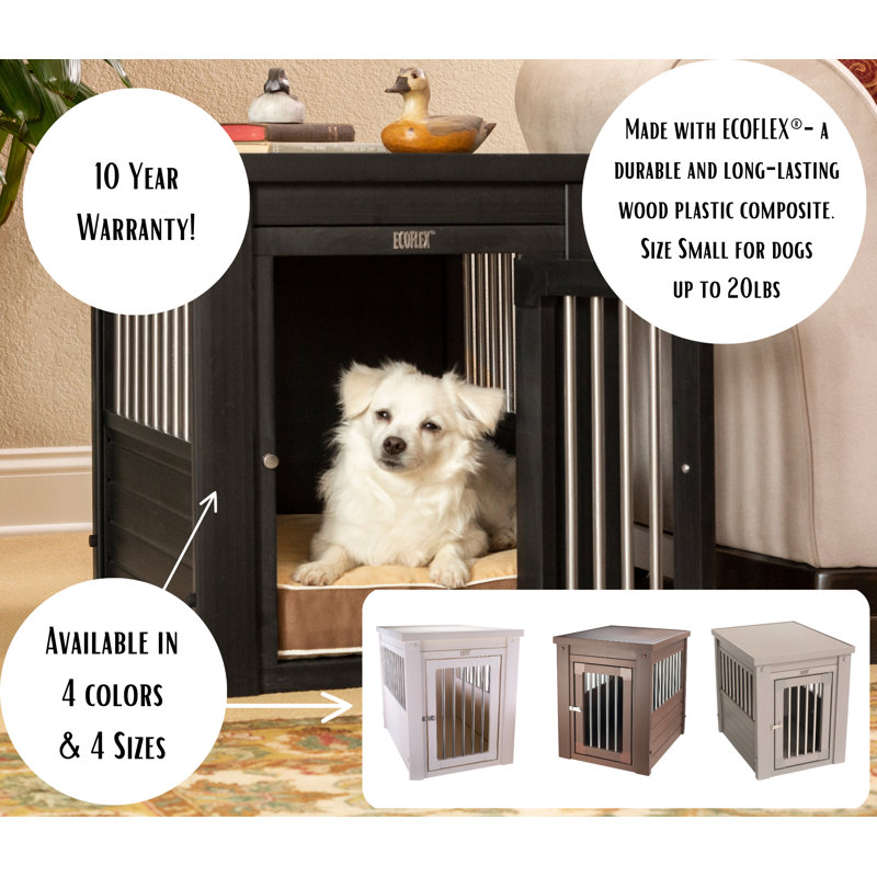 Southwick ECOFLEX XL Furniture Style Dog Crate in Gray, X-Large (30.9" H x 27.6" W x 42.5" D), Gray